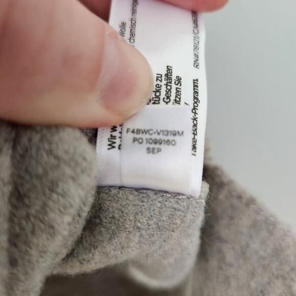Eileen Fisher Lightweight Boiled Regenerative Wool Vest Dove Light Gray, 2X - Picture 11 of 12
